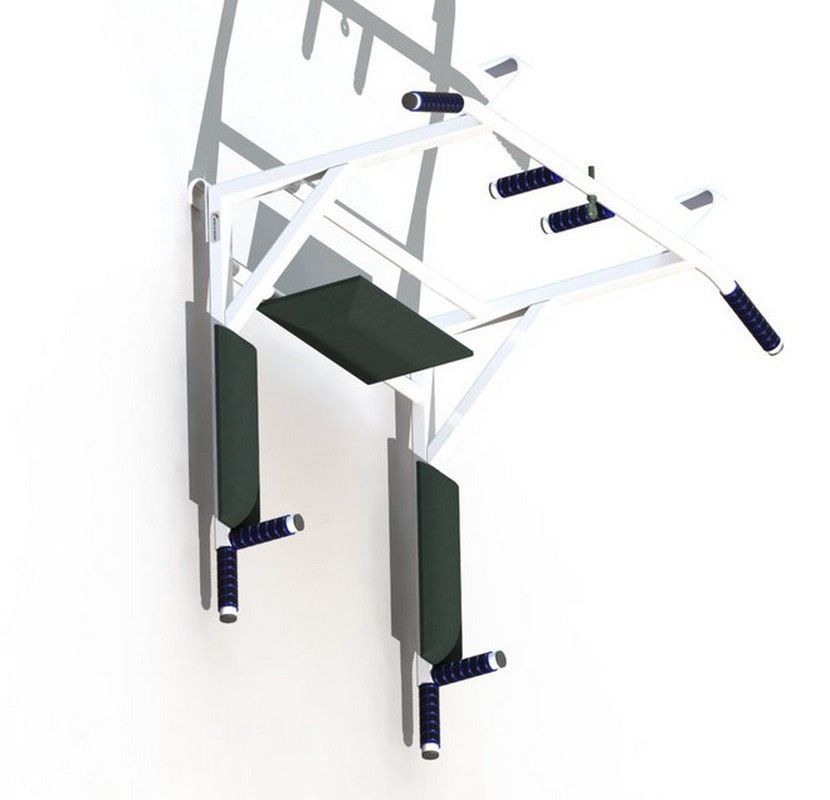 Турник 3 в 1 навесной, белый Pioner A12193