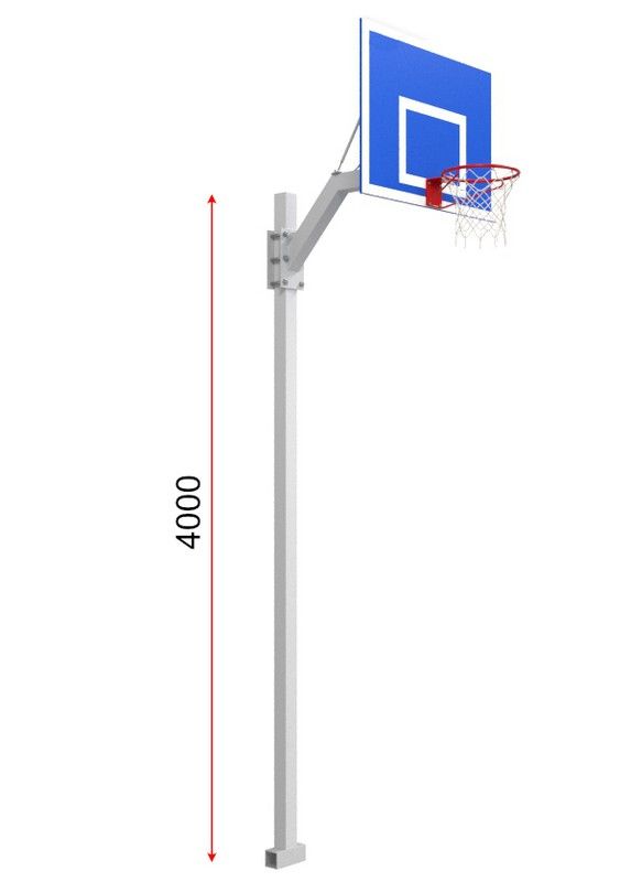 Стойка баскетбольная разборная регулируемая  Pioner A13449