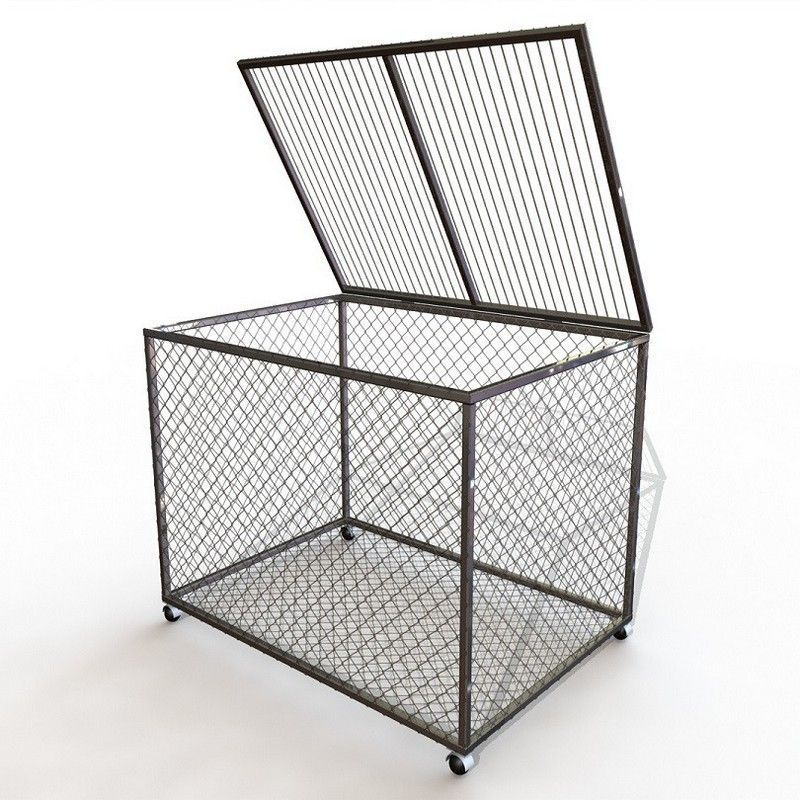 Корзина для хранения мячей передвижная металл, разборная  (сетка) Pioner A14062