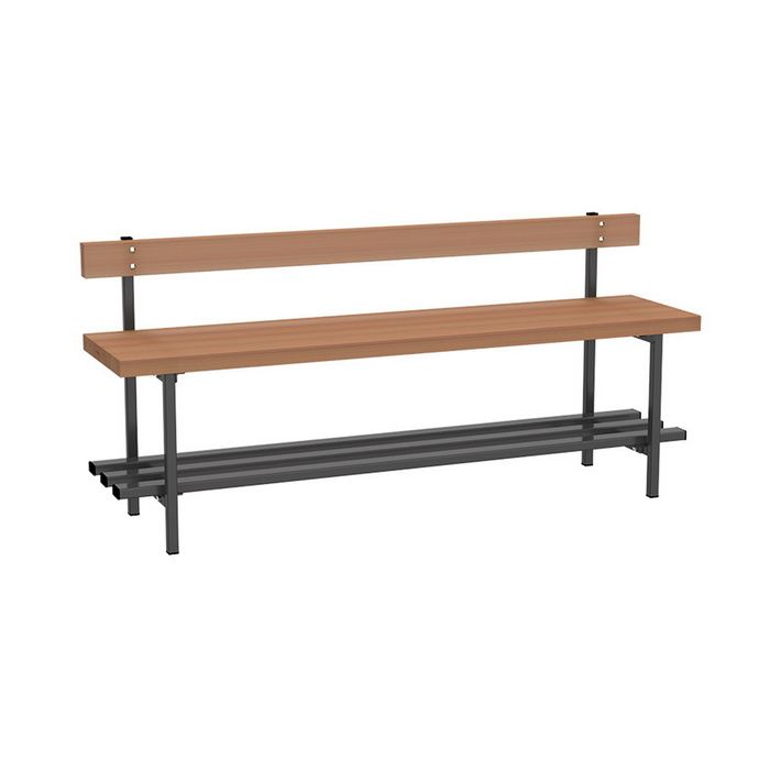 Скамья для раздевалок со спинкой 1,5 м Pioner A17706