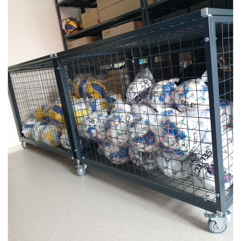 Корзина для мячей, сетка  KMS-40 75х105х75см