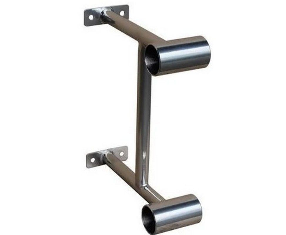 Кронштейн пристенный двухрядного балетного станка   нержавеющая сталь Pioner A14156