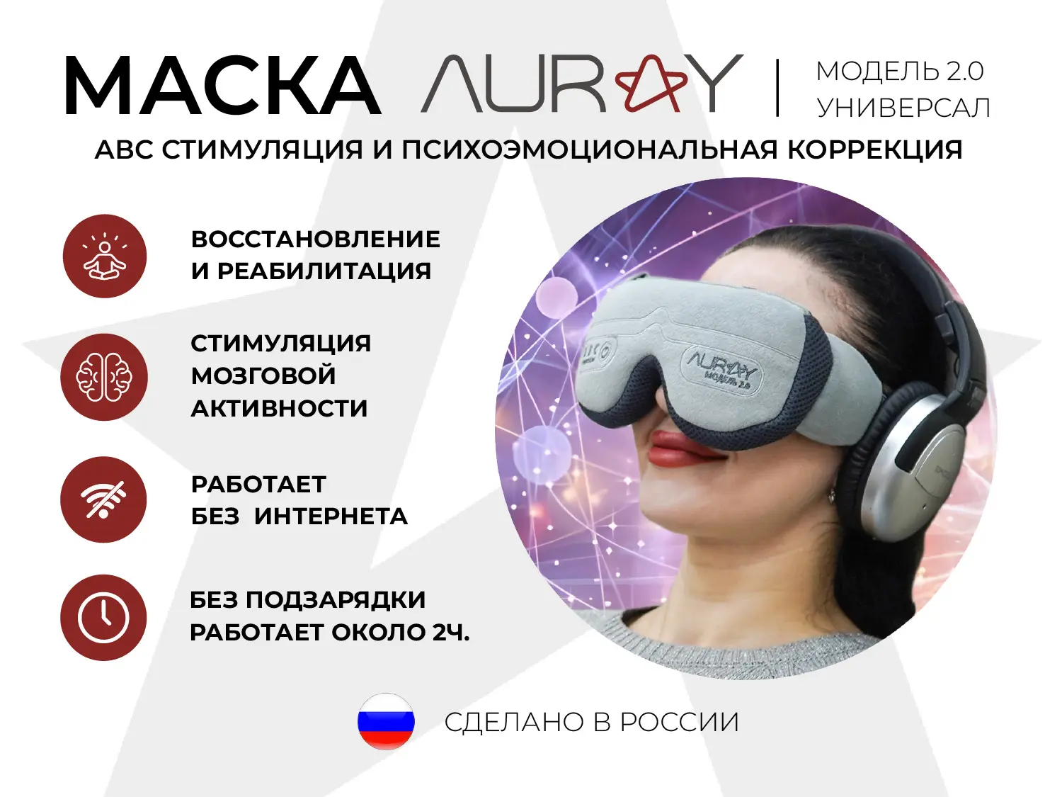 Аппарат АВС стимуляции и психокоррекции AURAY 2.0 Universal