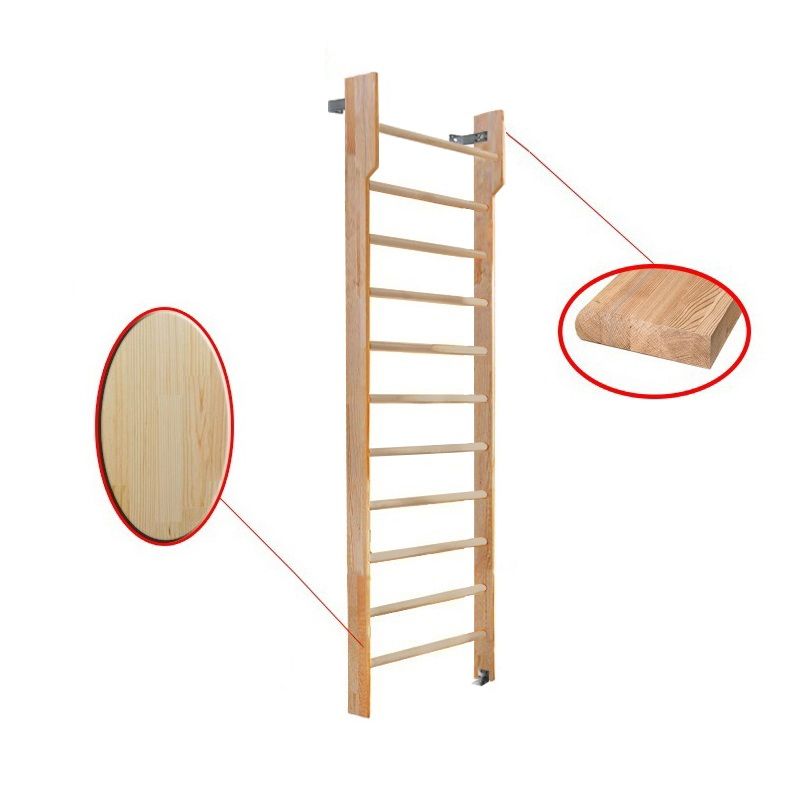 Стенка шведская 2400х800 с турником (щит.сосна)  Pioner A15801