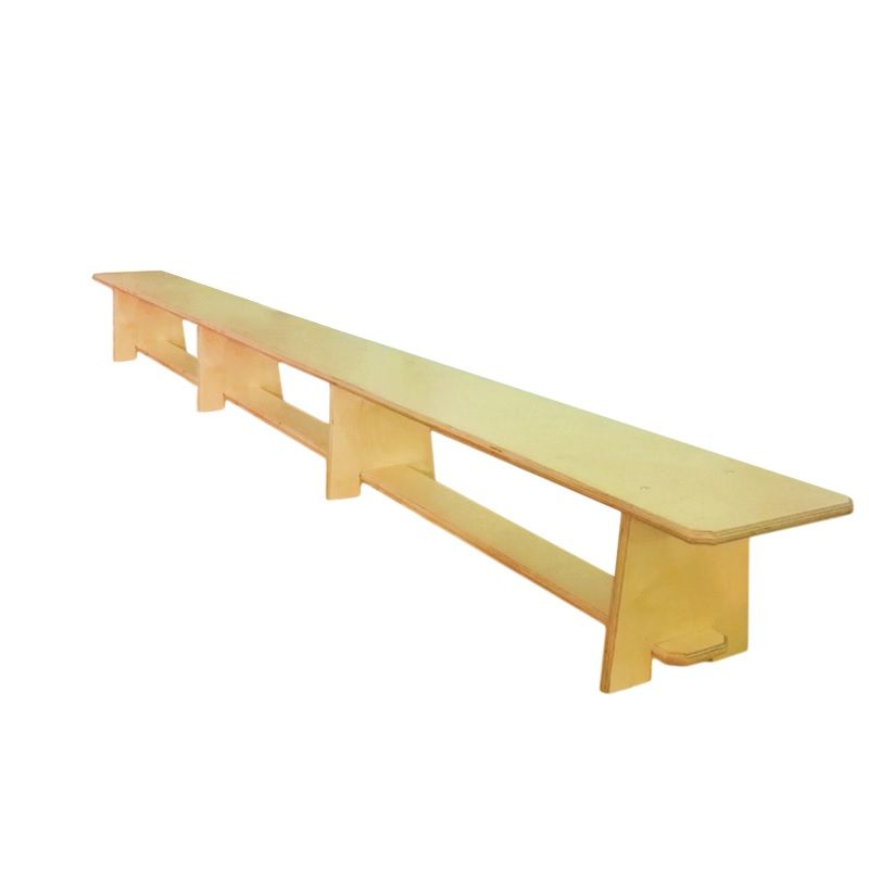 Скамейка гимнастическая 300см ЭКО фанерная, ножки фанера  Pioner A12810