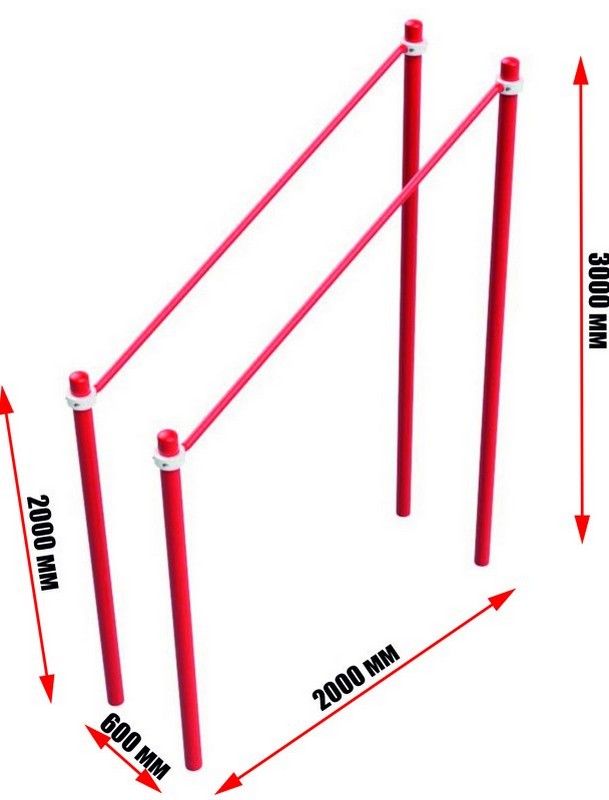 Брусья параллельные с подъемом для людей с ограниченными возможностями  Pioner A11766