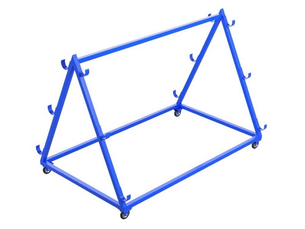 Тележка для хранения и перевозки волейбольных стоек  Pioner A13816