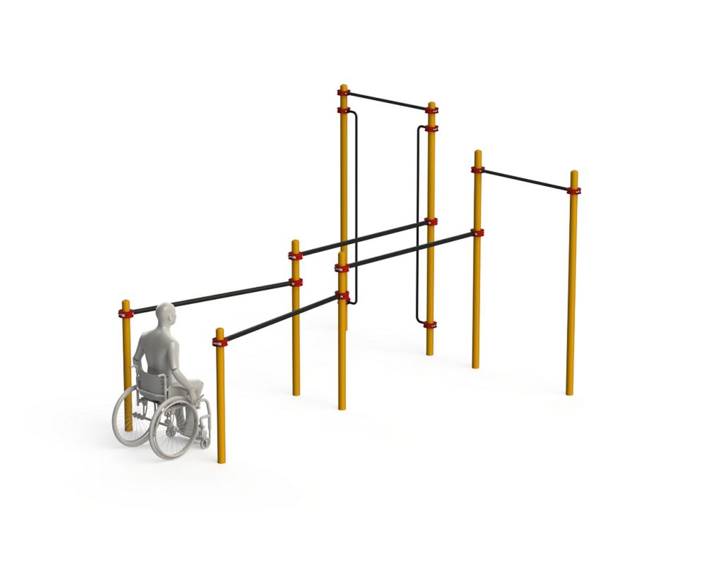 Спортивный комплекс для инвалидов-колясочников  Pioner A11841