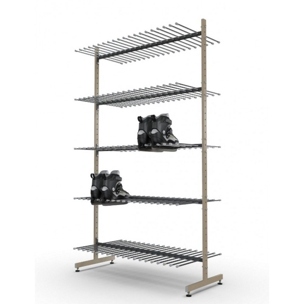 Стеллаж Стандарт для коньков и роликов, двухсторонний 205х125х62,5см  KSD-50