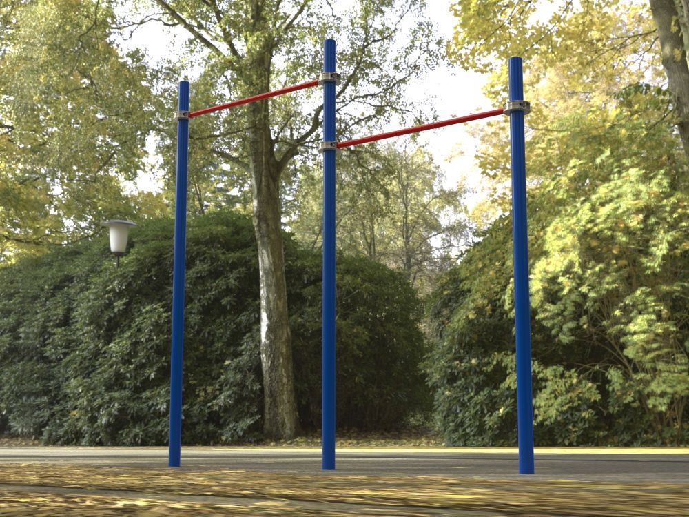 Турник уличный двойной для Воркаут Pioner A17261