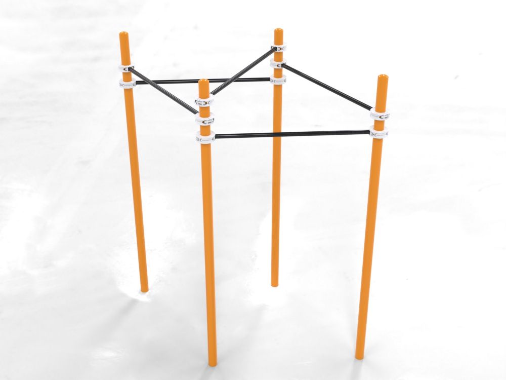 Двойной треугольник из турников для Воркаут Pioner A17254