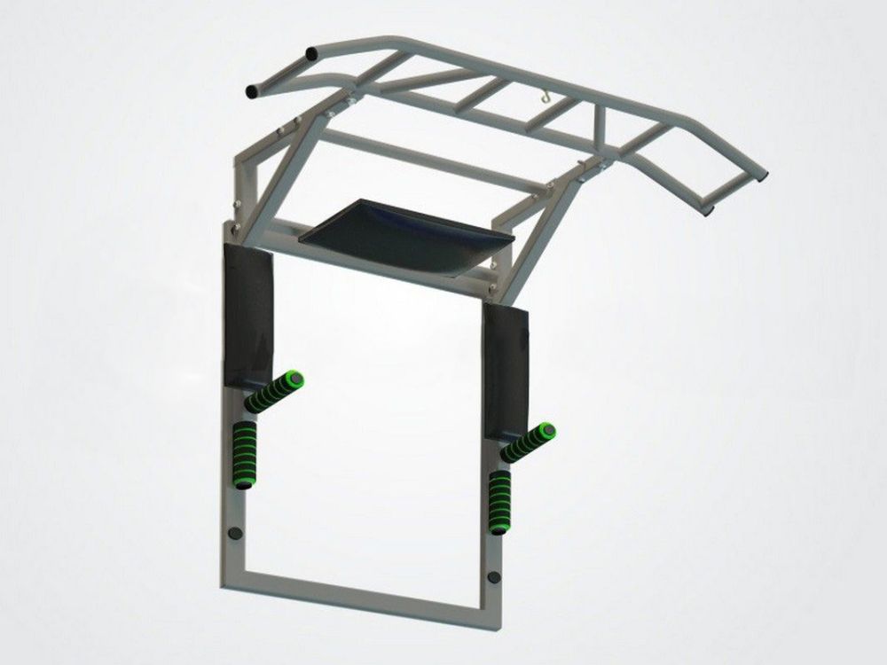 Турник-брусья-пресс на раме разборный с доп. Хватами Pioner A17139