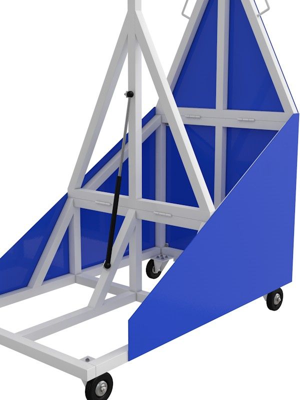 Стойка баскетбольная мобильная складная массовая вынос 225 см Pioner A13463