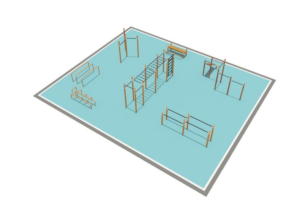 Районная площадка для Воркаут и WRK  Pioner A16600