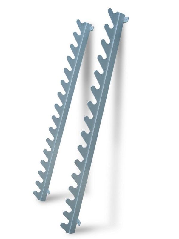 Стойка для бодибаров 16 местная, пристенная Pioner A12332