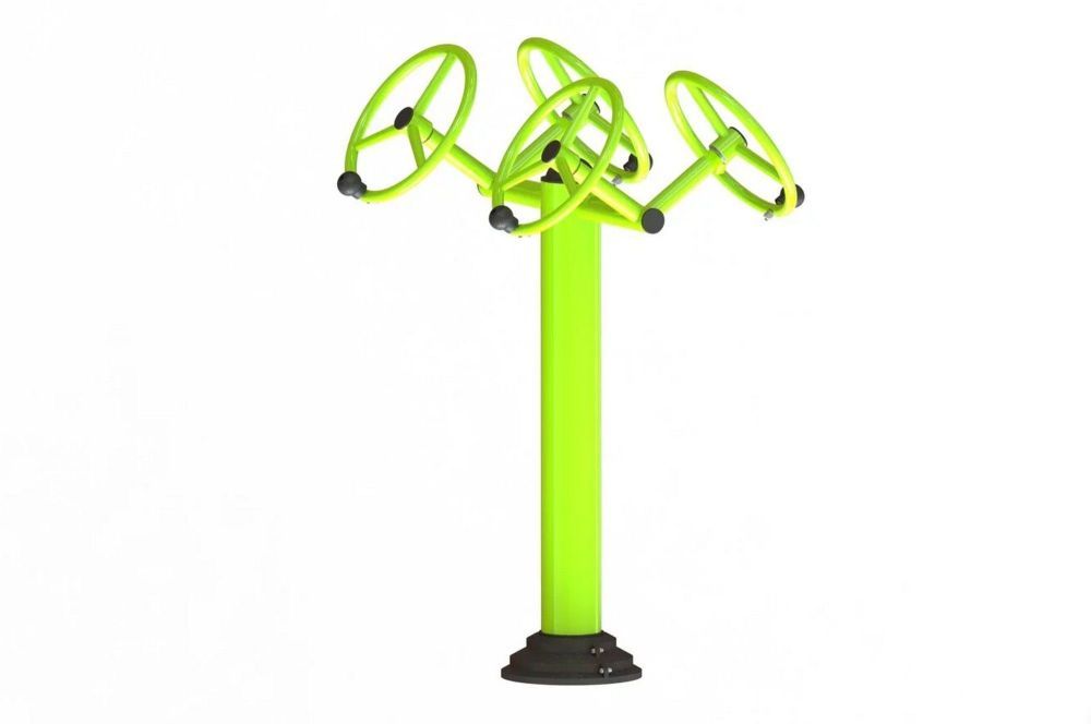 Уличный тренажер взрослый Рули для двоих Pioner A16938