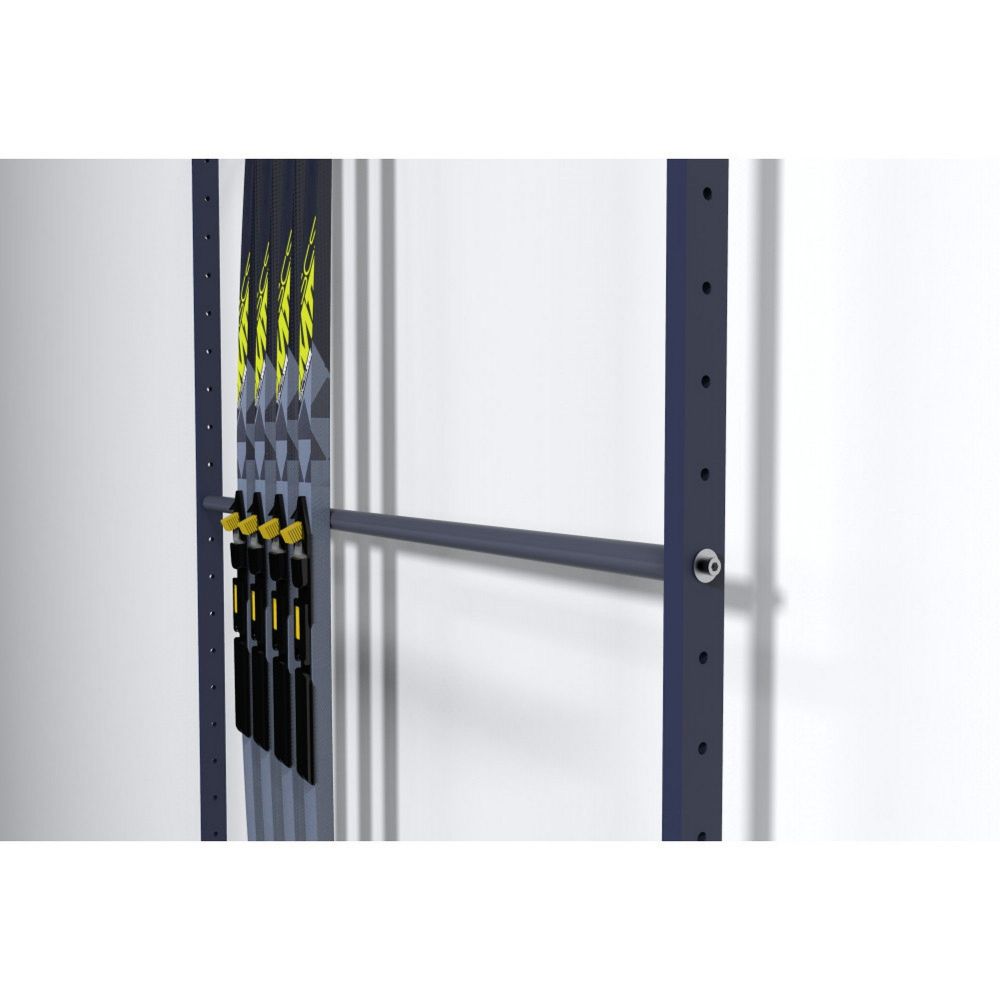 Стеллаж Эконом для беговых лыж, пристенный, односторонний с вешалкой 195х243х15см  BLVEP-21