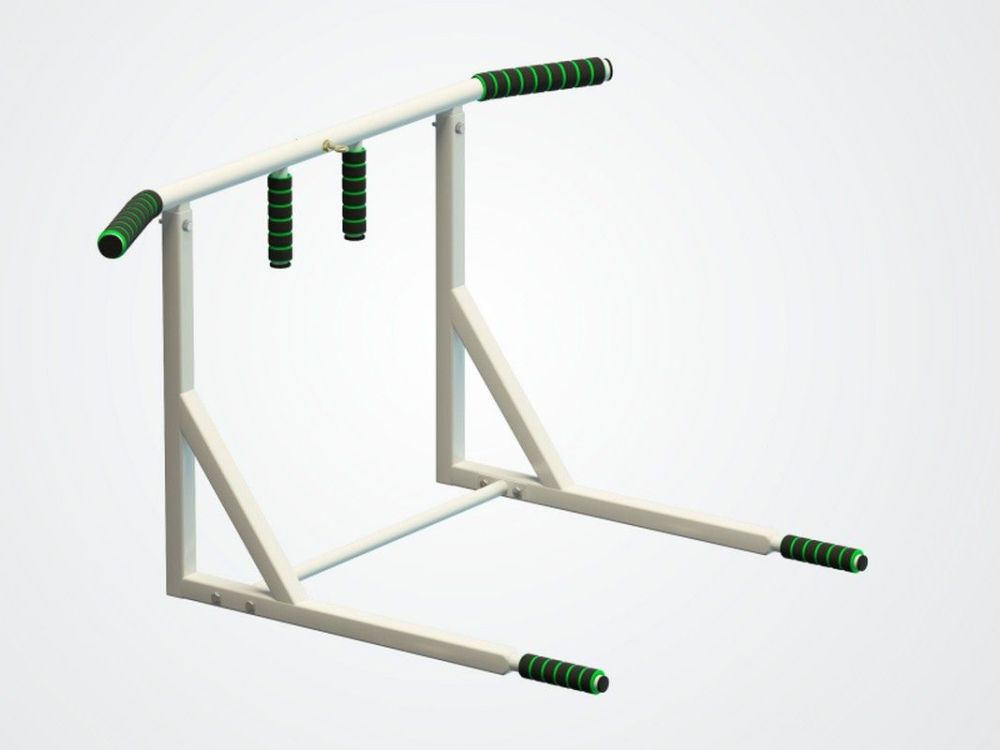 Турник-брусья разборный, белый Pioner A17169