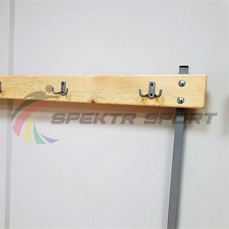 Скамейка с вешалкой для раздевалок, 160 см  разборная Pioner A17218