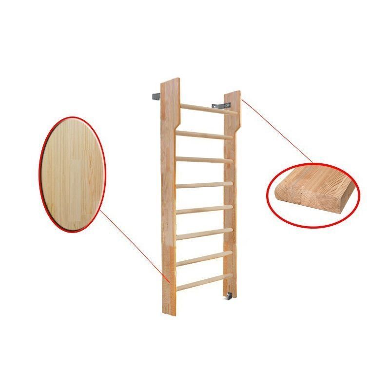 Детская стенка гимнастическая 180х70 см, с турником (щит.сосна) Pioner A15796