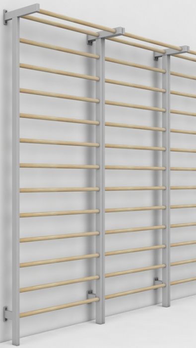 Шведская стенка металл/береза размер 2400х800 мм  Pioner A16164