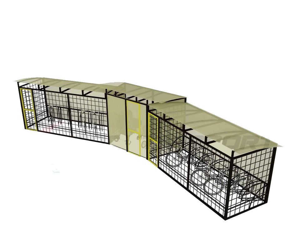 Велопарковка крытая Pioner A10132