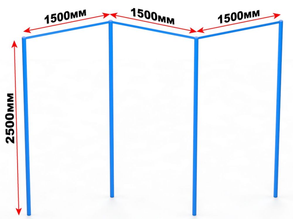 Турник трехcекционный  Pioner A16416