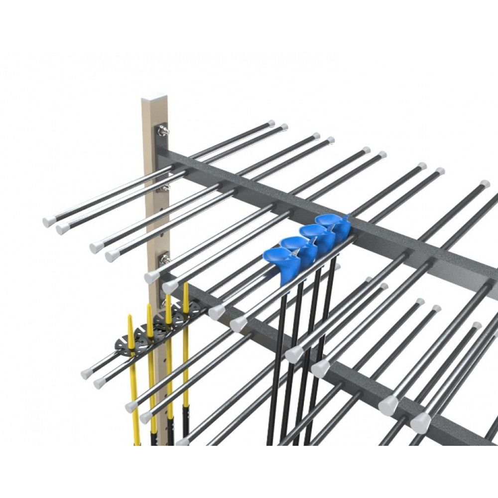 Стеллаж Стандарт для лыжных палок, двухсторонний 205х151х50см  LPS-174