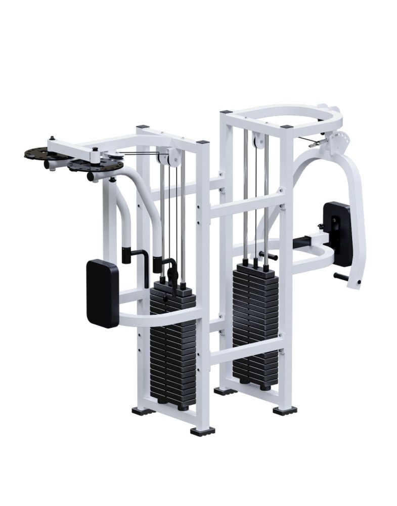 Баттерфляй, Задние дельты, Жим от груди, Гребная тяга с упором на грудь  (стек 100кг)  Pioner A11997