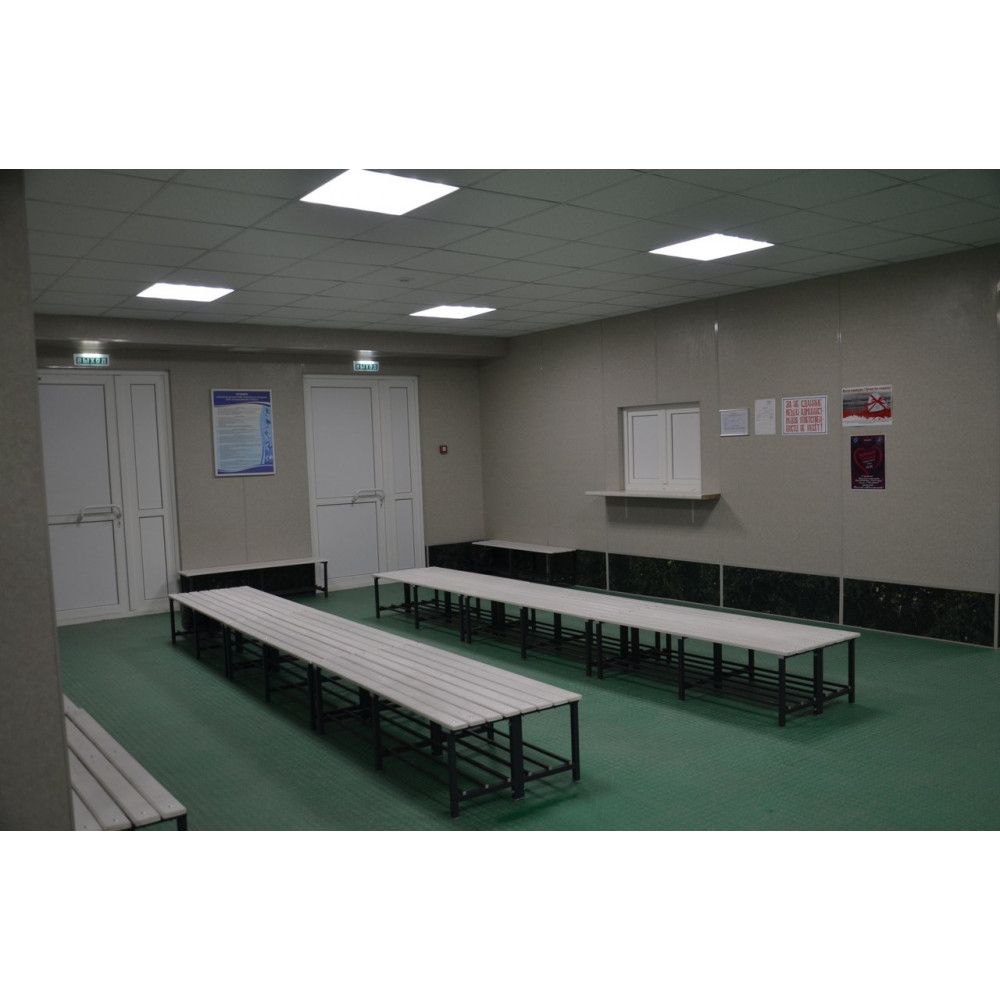 Лавка для раздевалок двойная (пластик 20 мм) 100x67х40,5см  LD 100/73/40