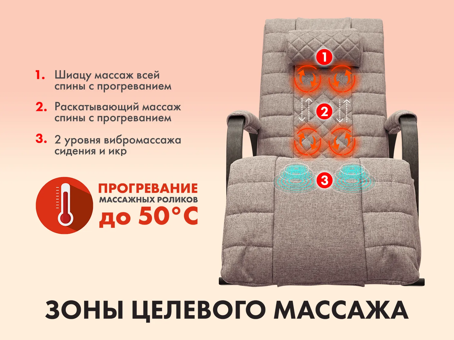 Массажное кресло-качалка FUJIMO SOHO DELUXE Капучино