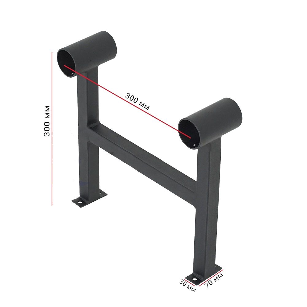 Хореографический станок пристенный двухрядный   1 метр белый Pioner A13987