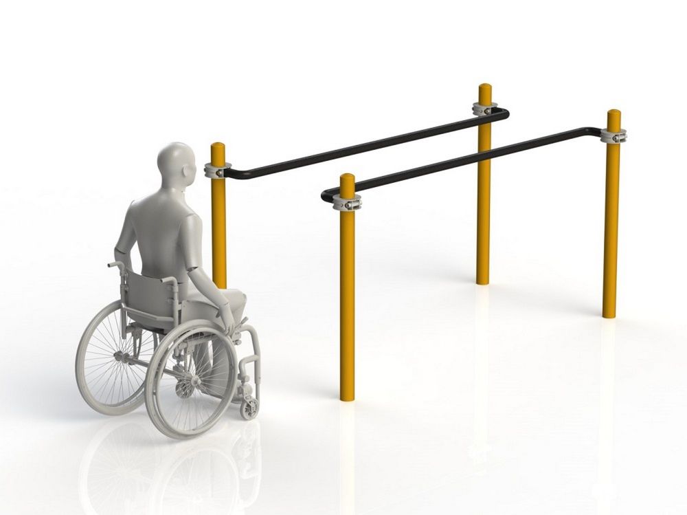 Брусья параворкаут параллельные для колясочников Pioner A11788