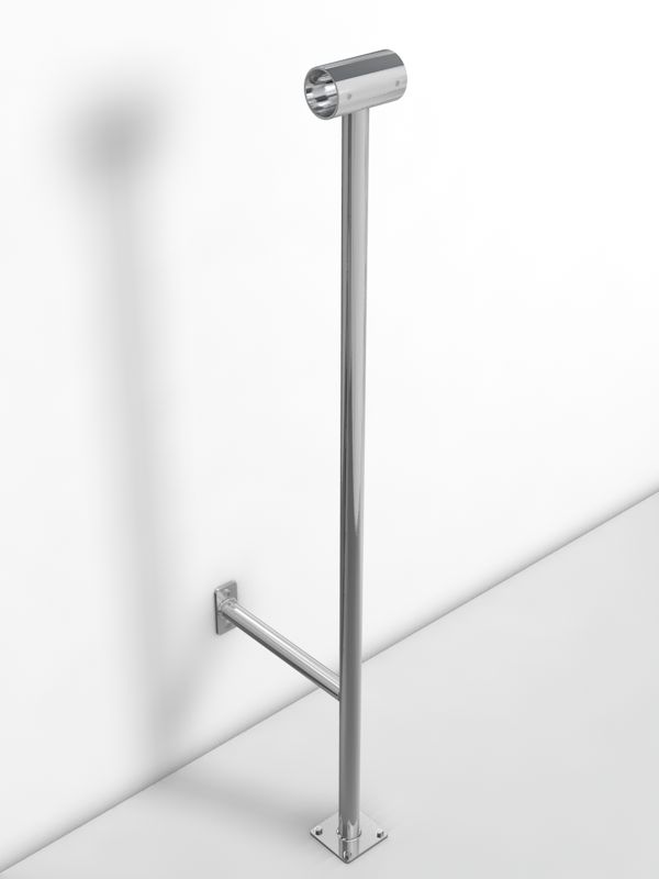 Кронштейн напольно-пристенный однорядный из нержавеющей стали  Pioner A13710