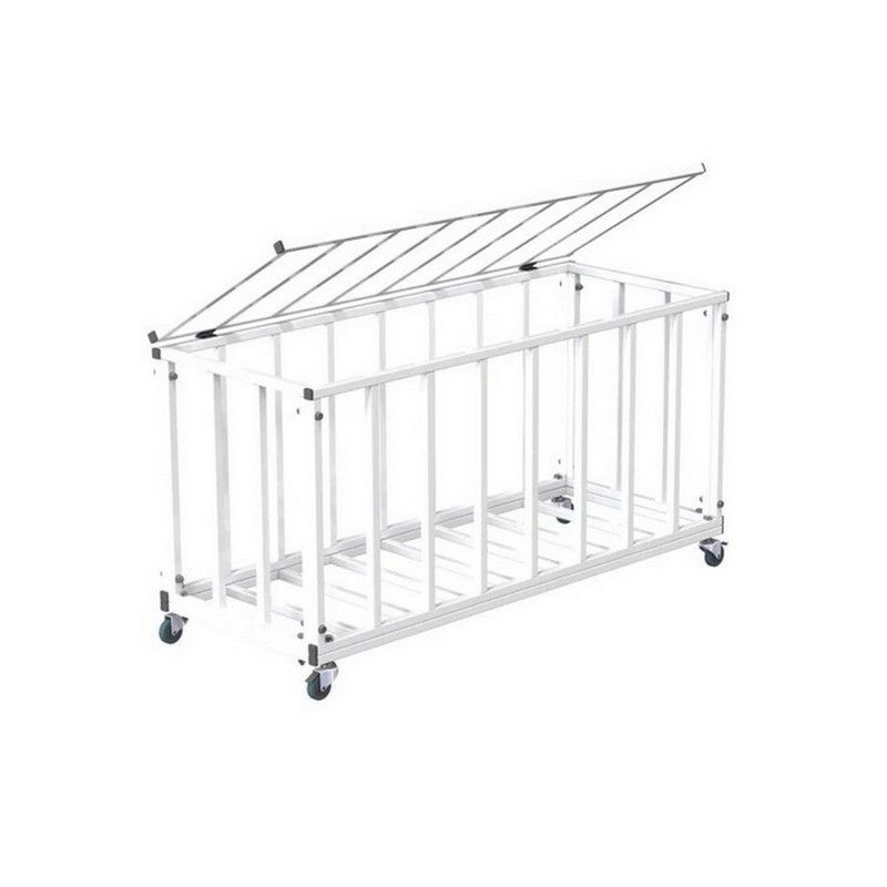 Корзина для хранения мячей передвижная металлическая  (стенки - мет. профиль) Pioner A14105