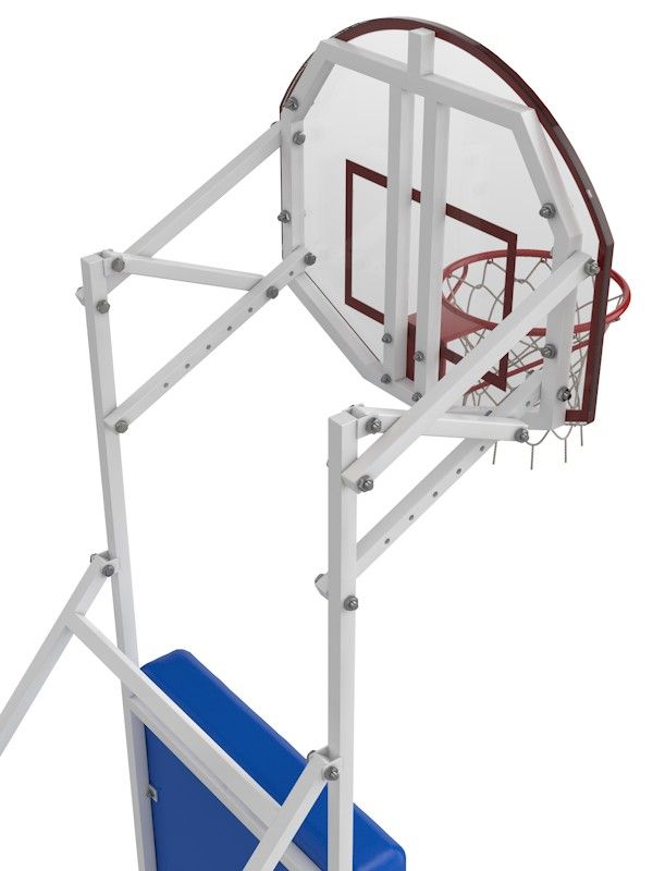 Стойка стритбольная складная с щитом из оргстекла 8 мм. Pioner A13421