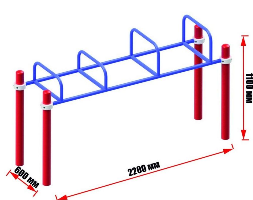 Брусья с полукольцами для отжимания  Pioner A16402