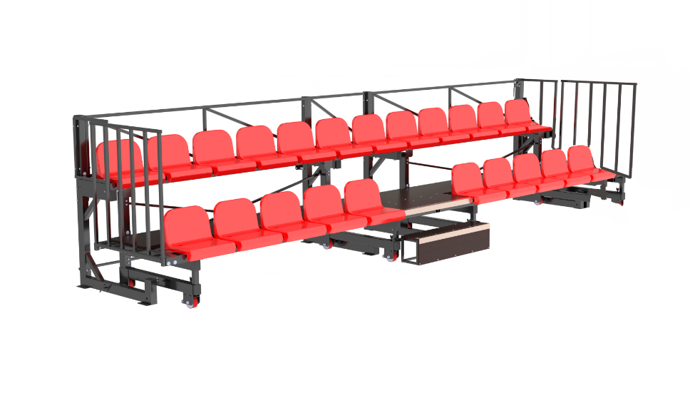 Трибуна телескопическая 2-х рядная на 24 места Pioner A2506396