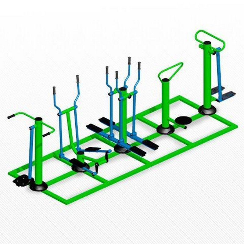 Комплекс уличных тренажеров Микс для шестерых Pioner A11830