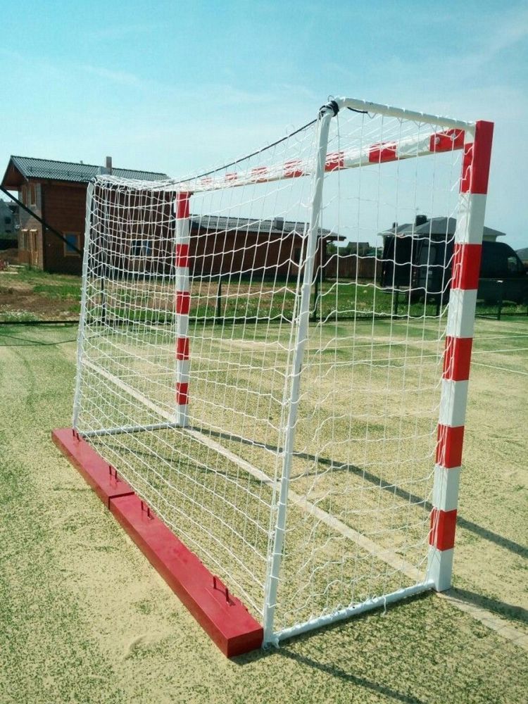Ворота мини-футбольные без сетки 200х300х100см (добровольный серт.) с накидным противовесом 50 кг  Pioner A14431