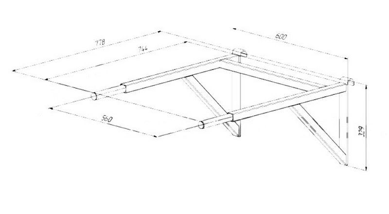 Брусья навесные усиленные на шведскую стенку  Pioner A12016