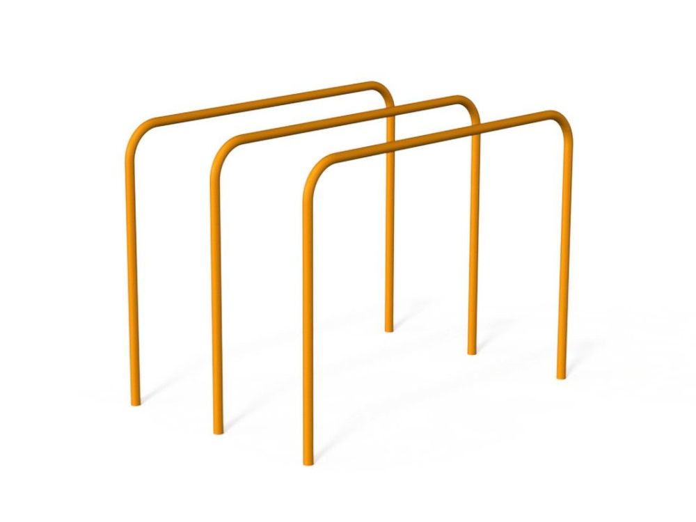 Брусья гнутые тройные параллельные для Воркаут  Pioner A17262