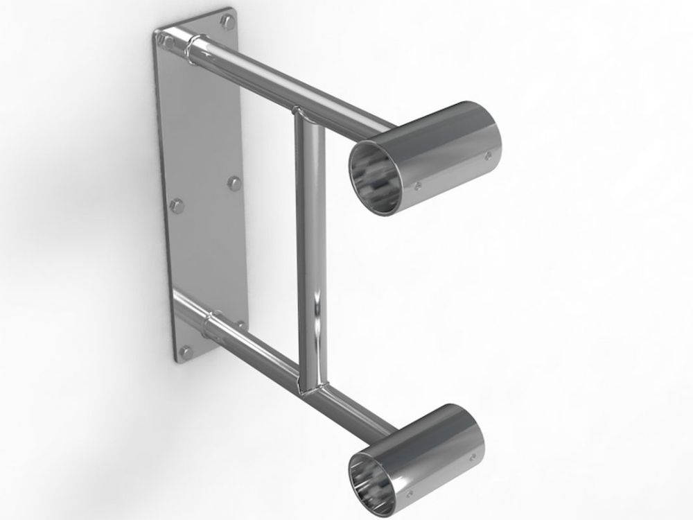 Двухрядный наcтенный кронштейн, нержавеющая сталь  Pioner A13694