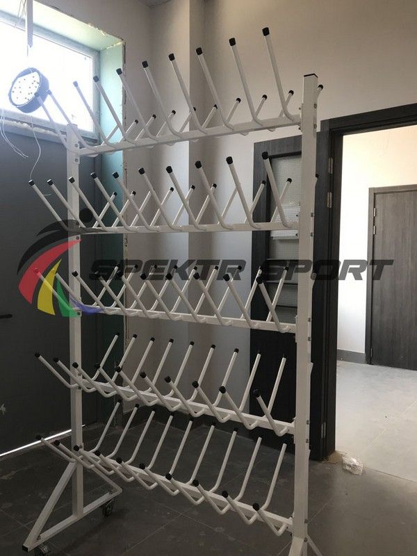 Стеллаж для сушки лыжных ботинок и коньков мобильный (на 50 пар)  Pioner A17187