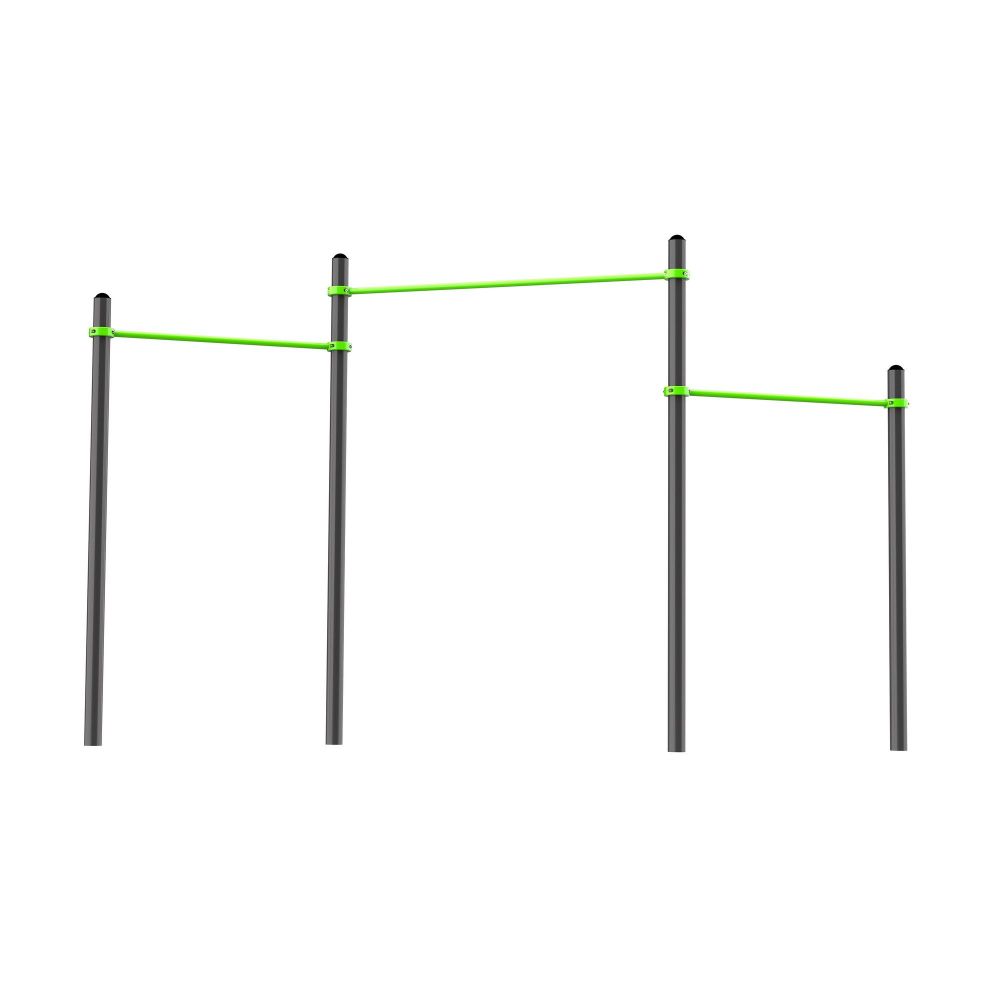 Воркаут Перекладины разноуровневые для подтягивания из виса  Pioner A17520