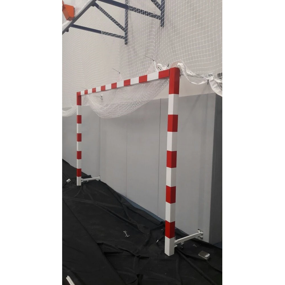 Ворота мини-футбольные пристенные, 3х2 м, складные, на колесах, профиль 80х80 мм Pioner A2469836