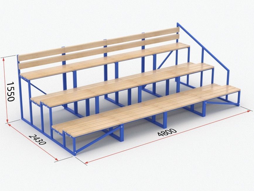 Трибуна модульная (без лестницы)  Pioner A13582