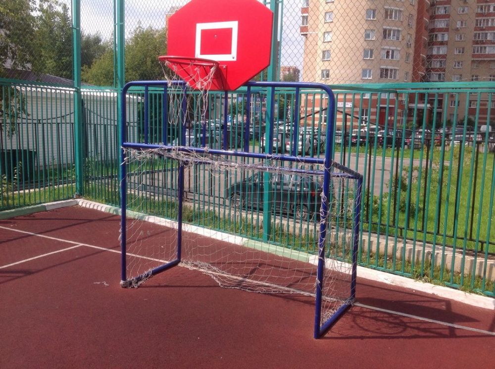 Хоккейные ворота со щитом  Pioner A13757