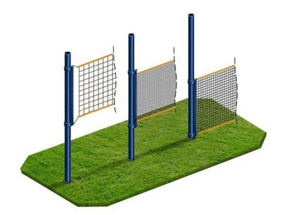 Стойки волейбольные универсальные со стаканами и крышками Pioner A10190