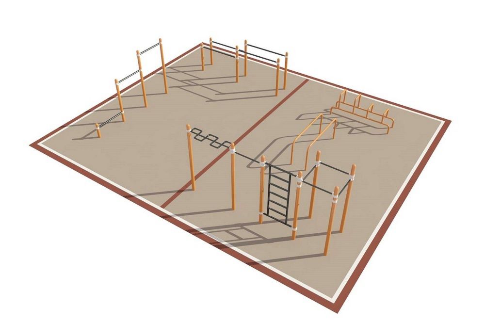 Площадка уличная для воркаут Дворовая   Pioner A16731